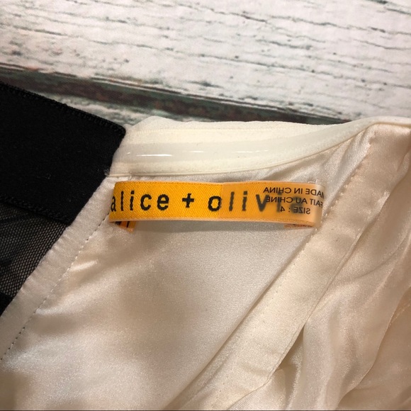 NWOT Alice + Olivia Elena Bustier silk dress Sz 4 - Picture 7 of 8